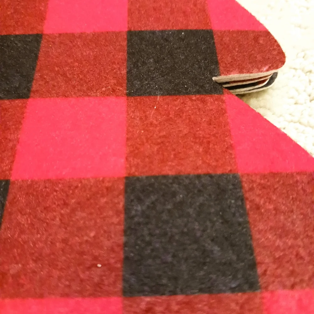 NWT Three 9' Plaid Christmas Tree Garland Red And Green